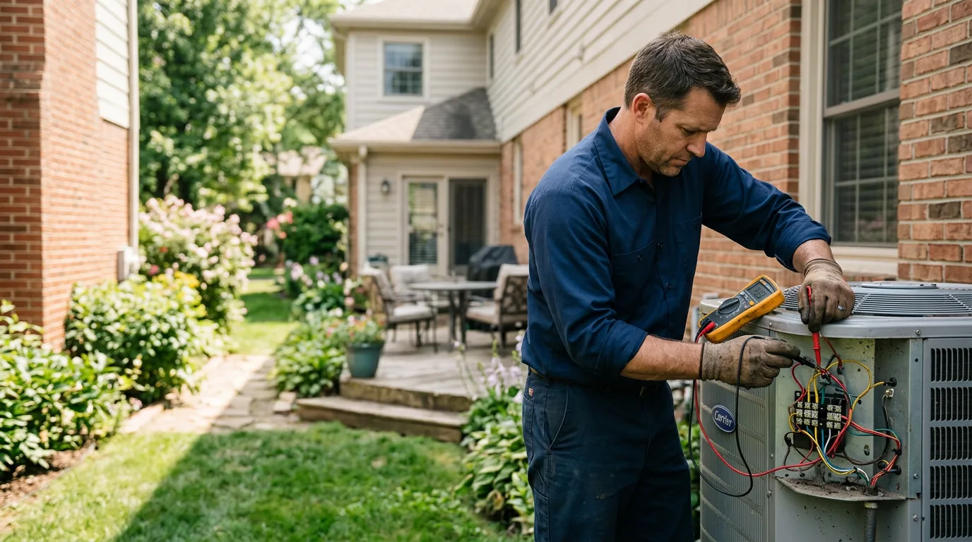 HVAC technician working near Loyall, KY